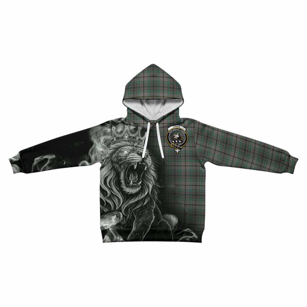 Craig Tartan Kid Hoodie Roaring Lion Heritage