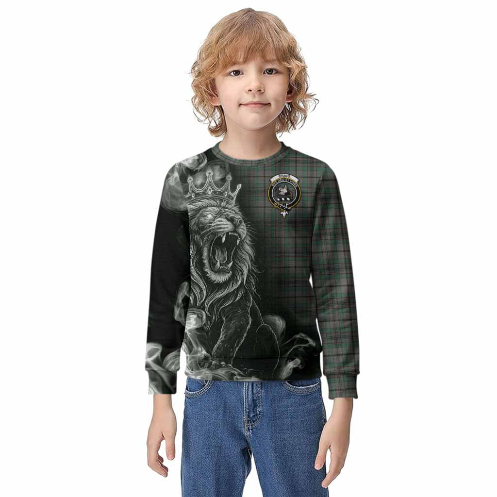 Craig Tartan Kid Knitted Sweatshirt Roaring Lion Heritage
