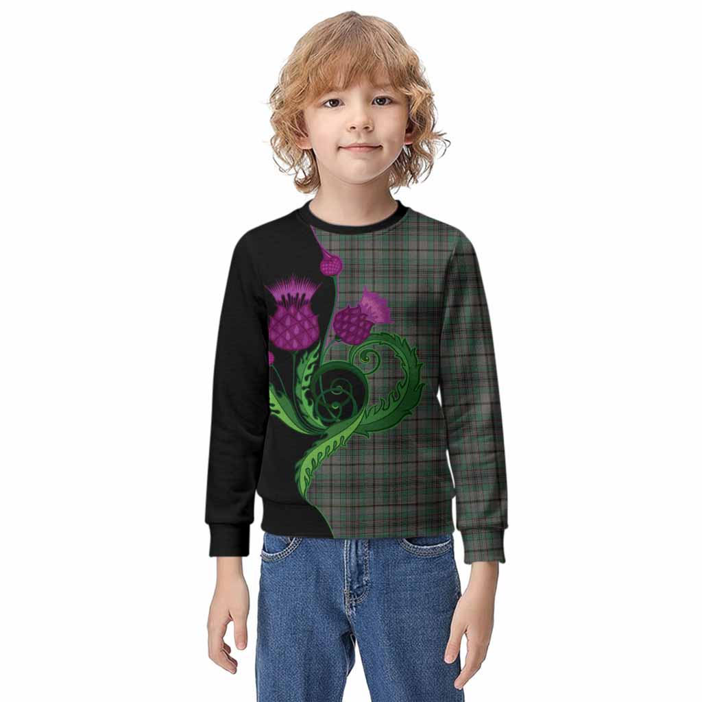 Craig Tartan Kid Knitted Sweatshirt Traditional Scottish Thistle