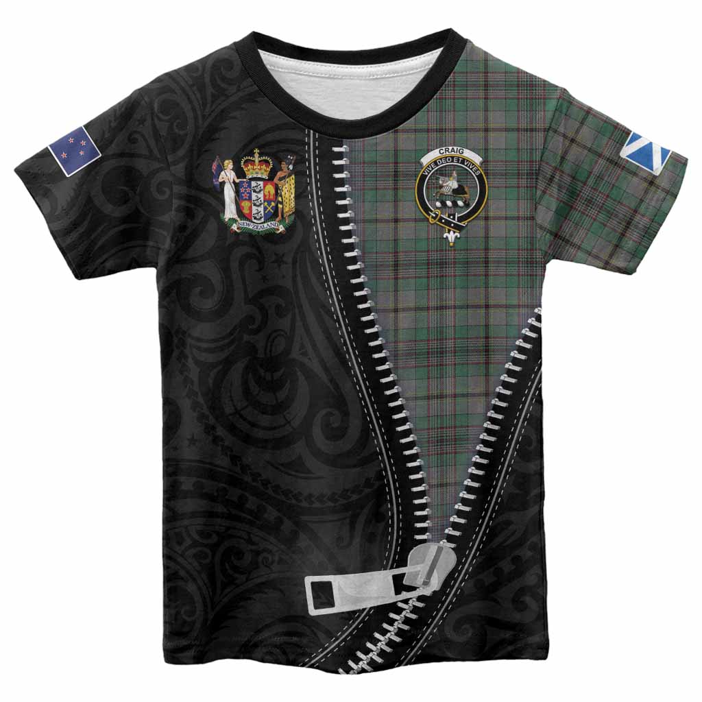 Craig Tartan Kid T-shirt New Zealand Pattern Unique Zipper Stylized