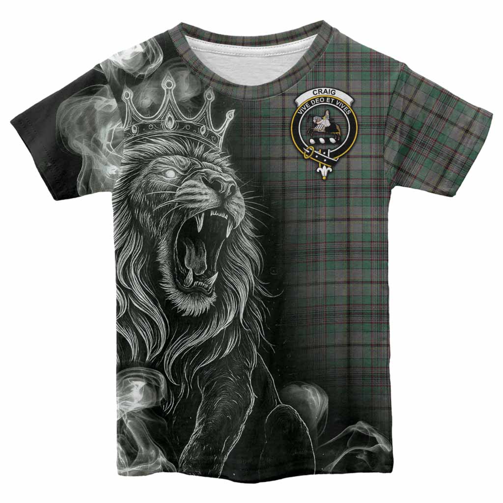 Craig Tartan Kid T-shirt Roaring Lion Heritage