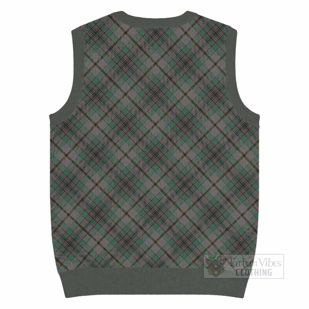 Craig Tartan  Knitted V-Neck Vest Cross Style
