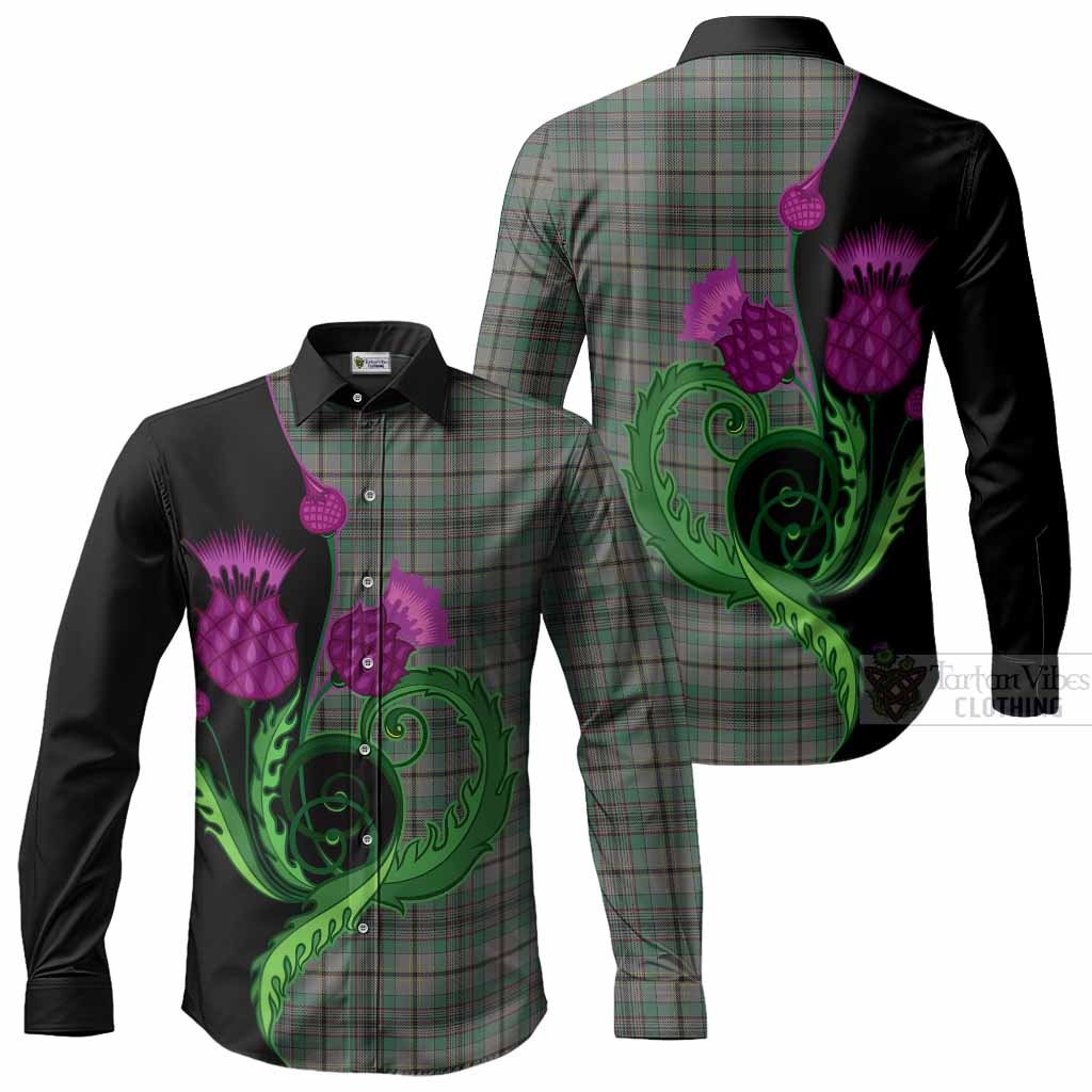 Craig Tartan Long Sleeve Button Shirts Traditional Scottish Thistle