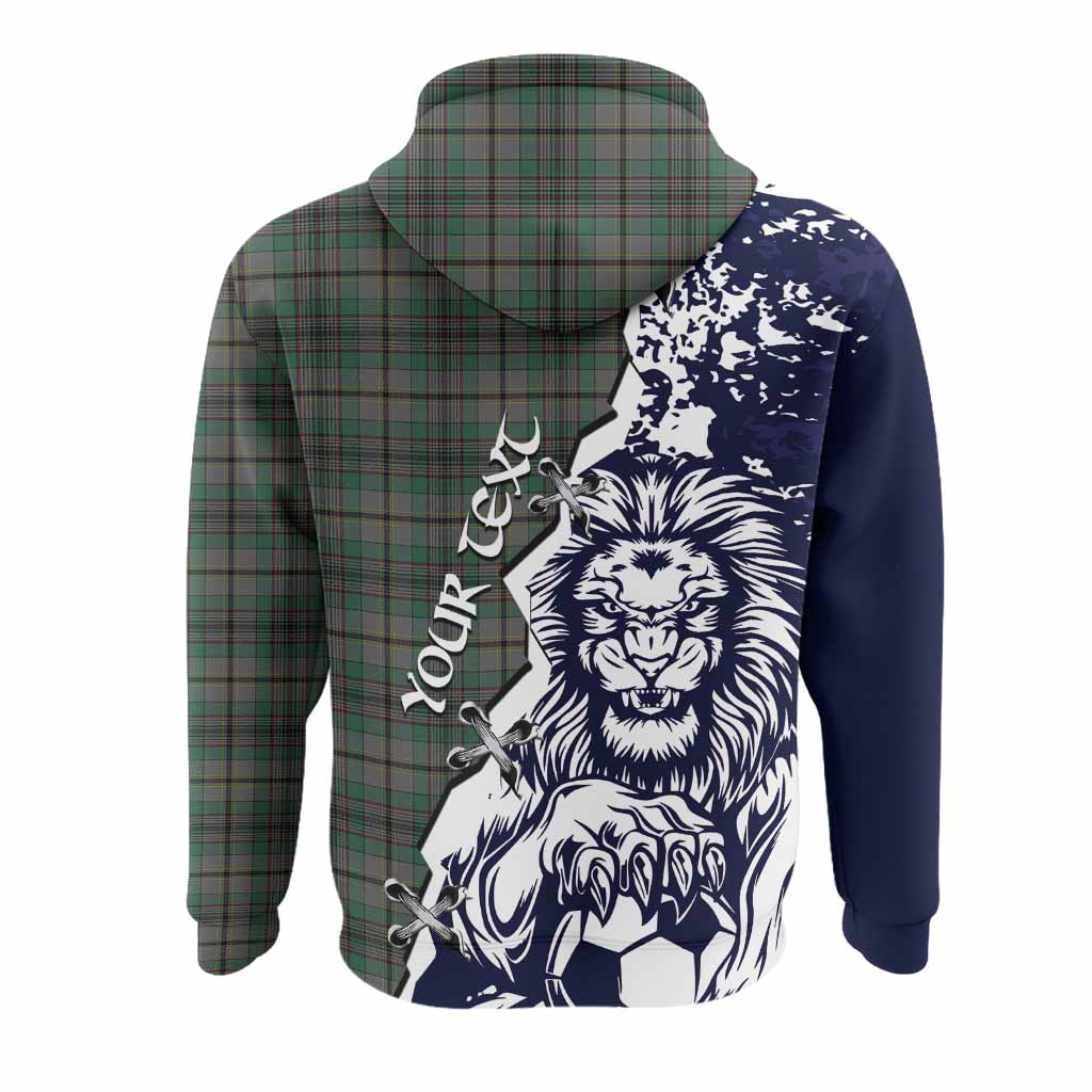 Craig Tartan Scottish Hoodie Angry Lion With Soccer Ball Style