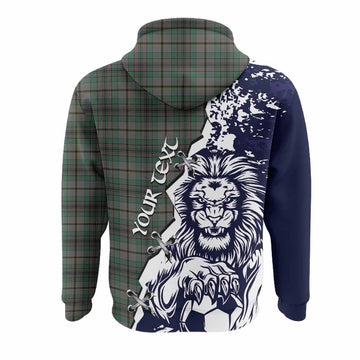Craig Tartan Scottish Hoodie Angry Lion With Soccer Ball Style