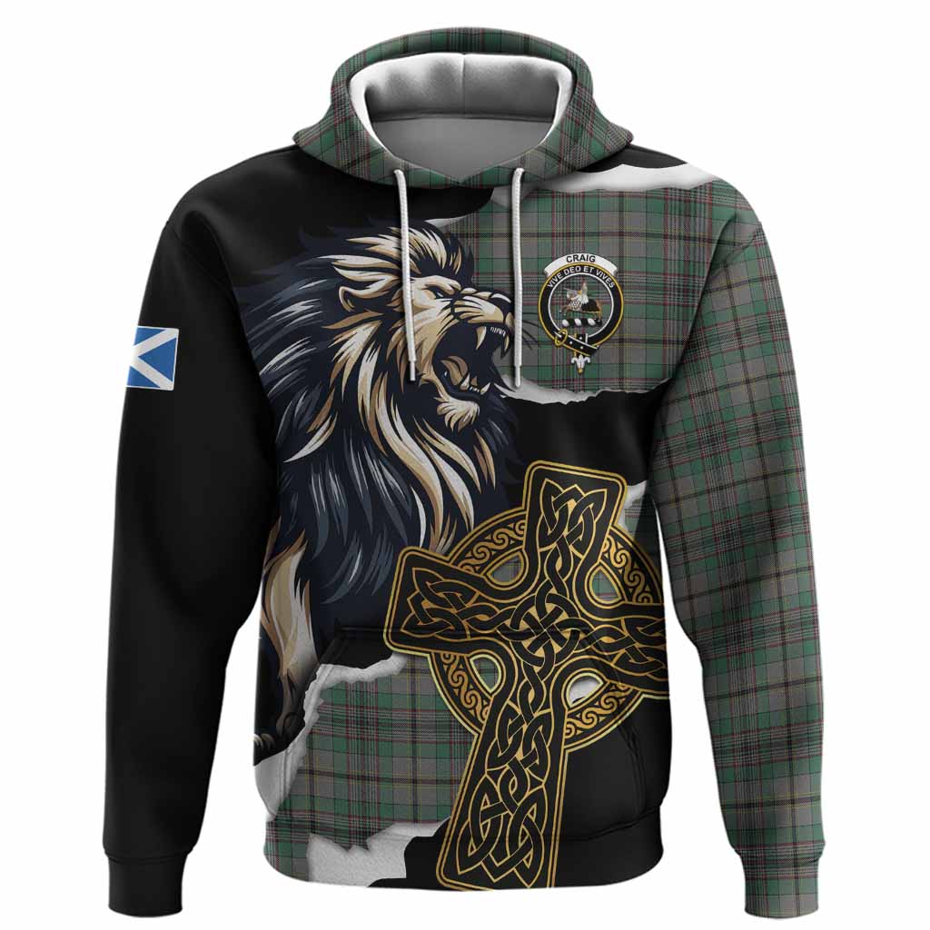 Craig Tartan Scottish Hoodie Lion Celtic Heritage