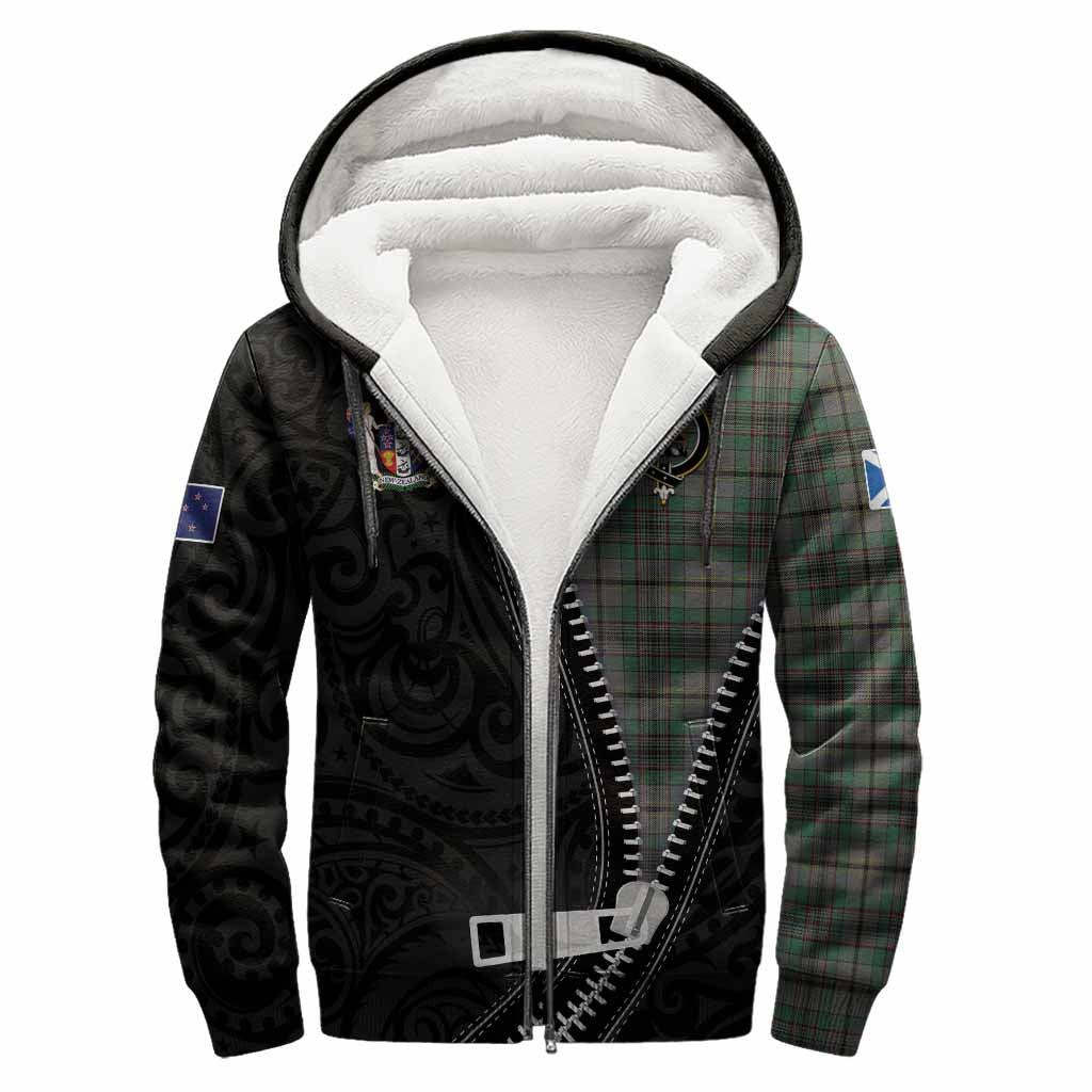 Craig Tartan Sherpa Hoodie New Zealand Pattern Unique Zipper Stylized