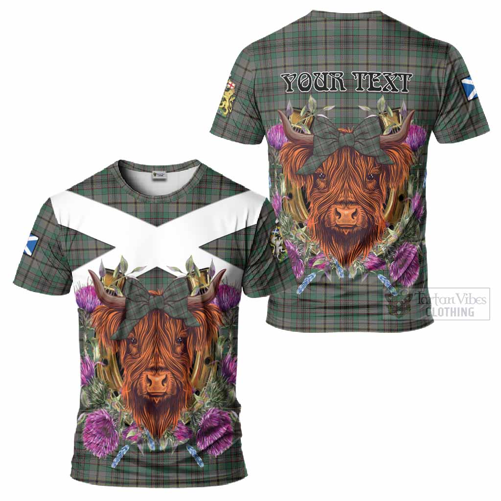 Craig Tartan T-Shirt Scottish Thistle Heilan Coo