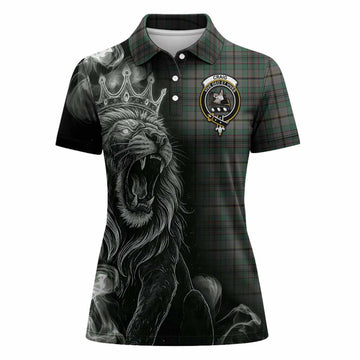 Craig Tartan Women Polo Shirt Roaring Lion Heritage