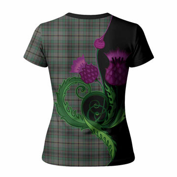 Craig Tartan Women T shirt Traditional Scottish Thistle