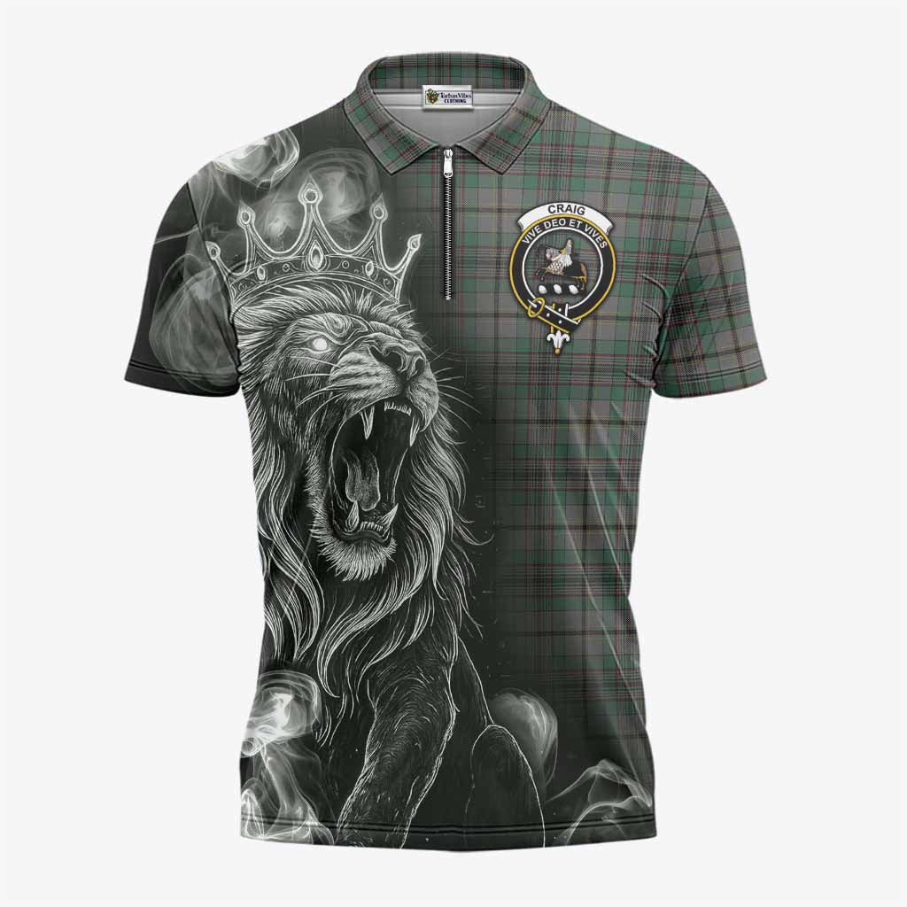 Craig Tartan Zipper Polo Shirt Roaring Lion Heritage