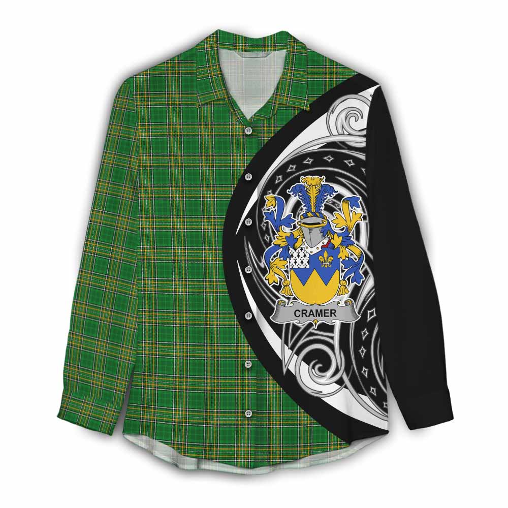Cramer Irish Clan Women's Casual Shirt Celtic Circle Style Female - Tartan Vibes Clothing