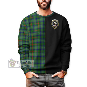 Cranstoun (Cranston) Tartan Sweatshirt with Family Crest and Half Of Me Style Unisex - Tartan Vibes Clothing