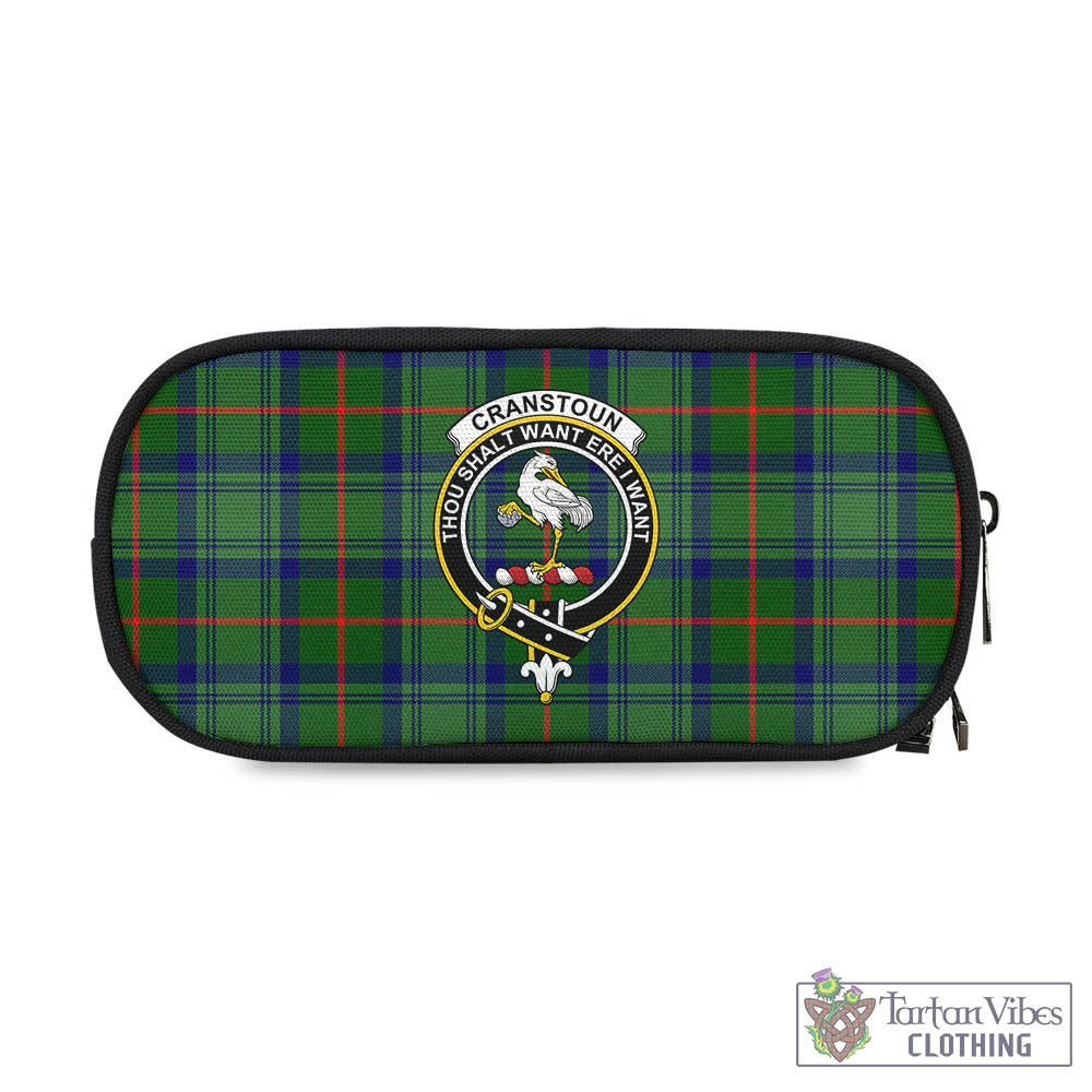 Cranstoun (Cranston) Tartan Pen and Pencil Case with Family Crest One Size 4.13*8.74 inch - Tartan Vibes Clothing