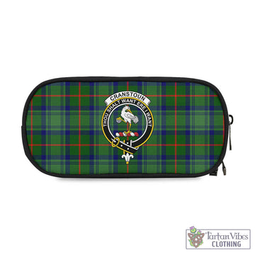 Cranstoun (Cranston) Tartan Pen and Pencil Case with Family Crest One Size 4.13*8.74 inch - Tartan Vibes Clothing