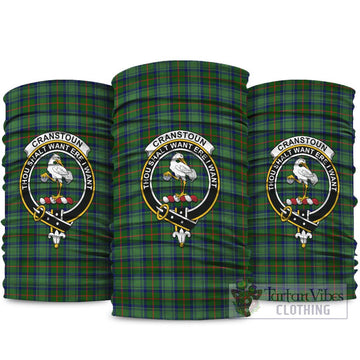 Cranstoun (Cranston) Tartan Neck Gaiters, Tartan Bandanas, Tartan Head Band with Family Crest package One Size - Tartan Vibes Clothing