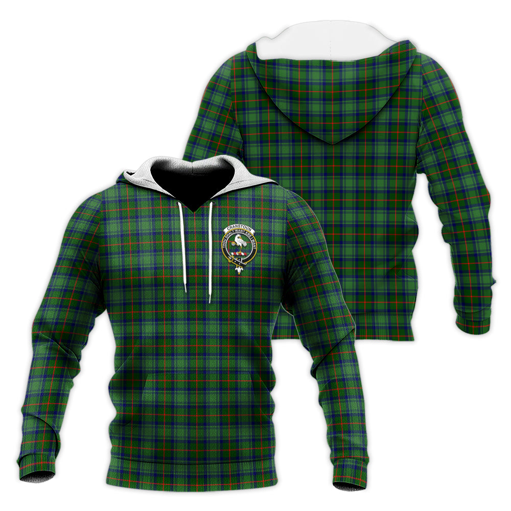 Cranstoun (Cranston) Tartan Knitted Hoodie with Family Crest Unisex Knitted Pullover Hoodie - Tartan Vibes Clothing