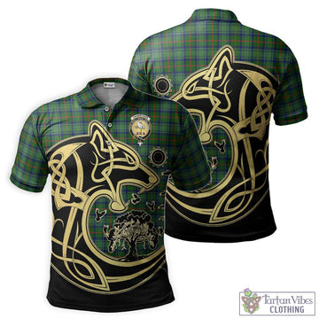 Cranstoun (Cranston) Tartan Polo Shirt with Family Crest Celtic Wolf Style Kid - Tartan Vibes Clothing