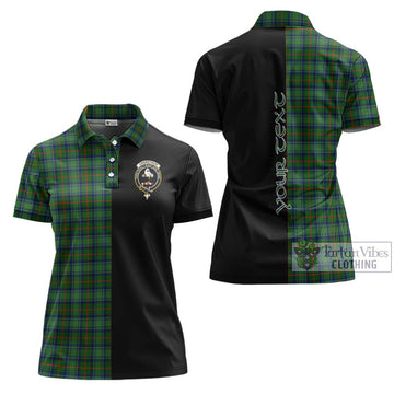 Cranstoun (Cranston) Tartan Women's Polo Shirt with Family Crest and Half Of Me Style Women - Tartan Vibes Clothing