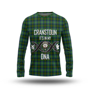 Cranstoun (Cranston) Tartan Long Sleeve T-Shirt with Family Crest DNA In Me Style Unisex - Tartan Vibes Clothing