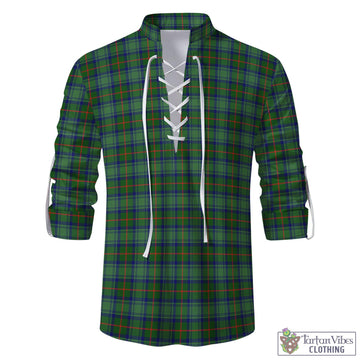 Cranstoun (Cranston) Tartan Men's Scottish Traditional Jacobite Ghillie Kilt Shirt - Tartan Vibes Clothing