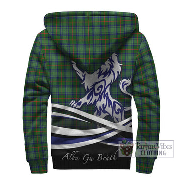 Cranstoun (Cranston) Tartan Sherpa Hoodie with Alba Gu Brath Regal Lion Emblem - Tartan Vibes Clothing