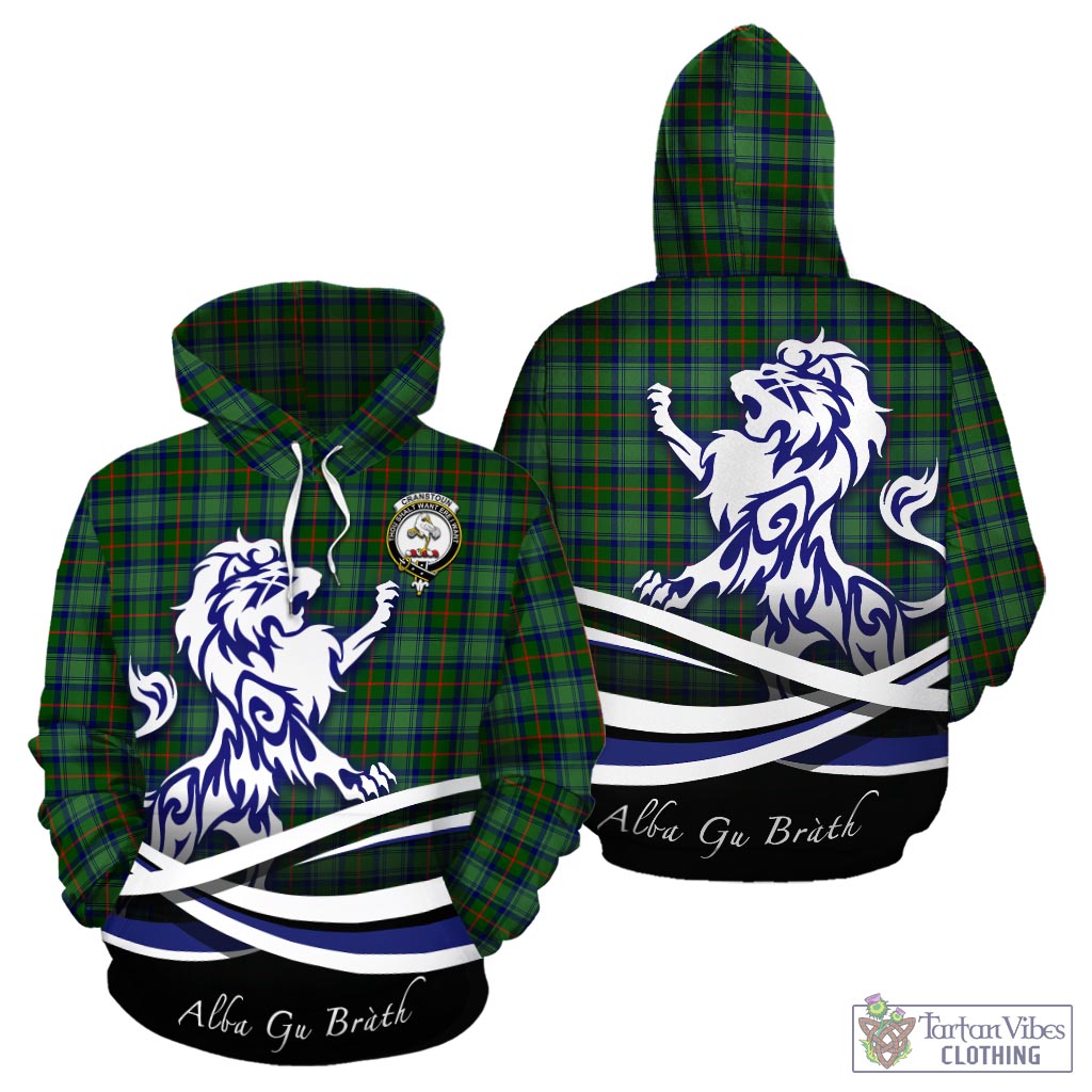 Cranstoun (Cranston) Tartan Hoodie with Alba Gu Brath Regal Lion Emblem - Tartan Vibes Clothing