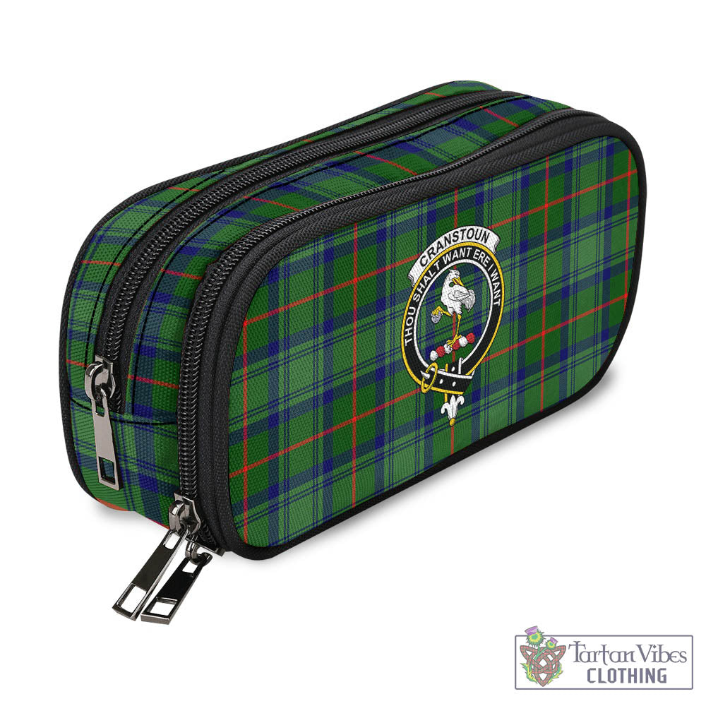 Cranstoun (Cranston) Tartan Pen and Pencil Case with Family Crest - Tartan Vibes Clothing