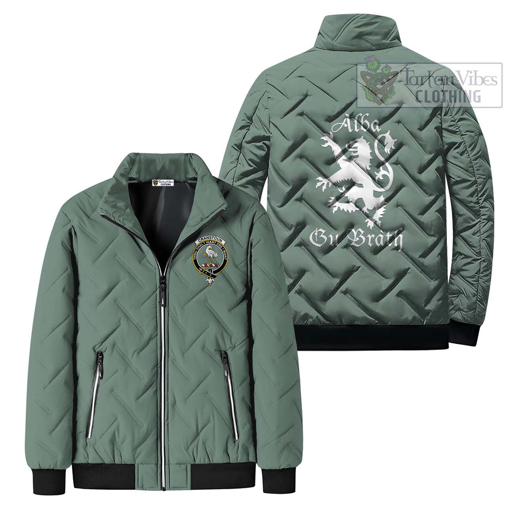 Cranstoun (Cranston) Family Crest Padded Cotton Jacket Lion Rampant Alba Gu Brath Style - 2D-tartanvibesclothing