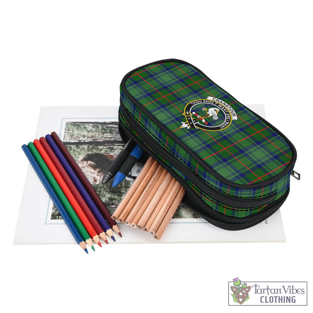 Cranstoun (Cranston) Tartan Pen and Pencil Case with Family Crest - Tartan Vibes Clothing