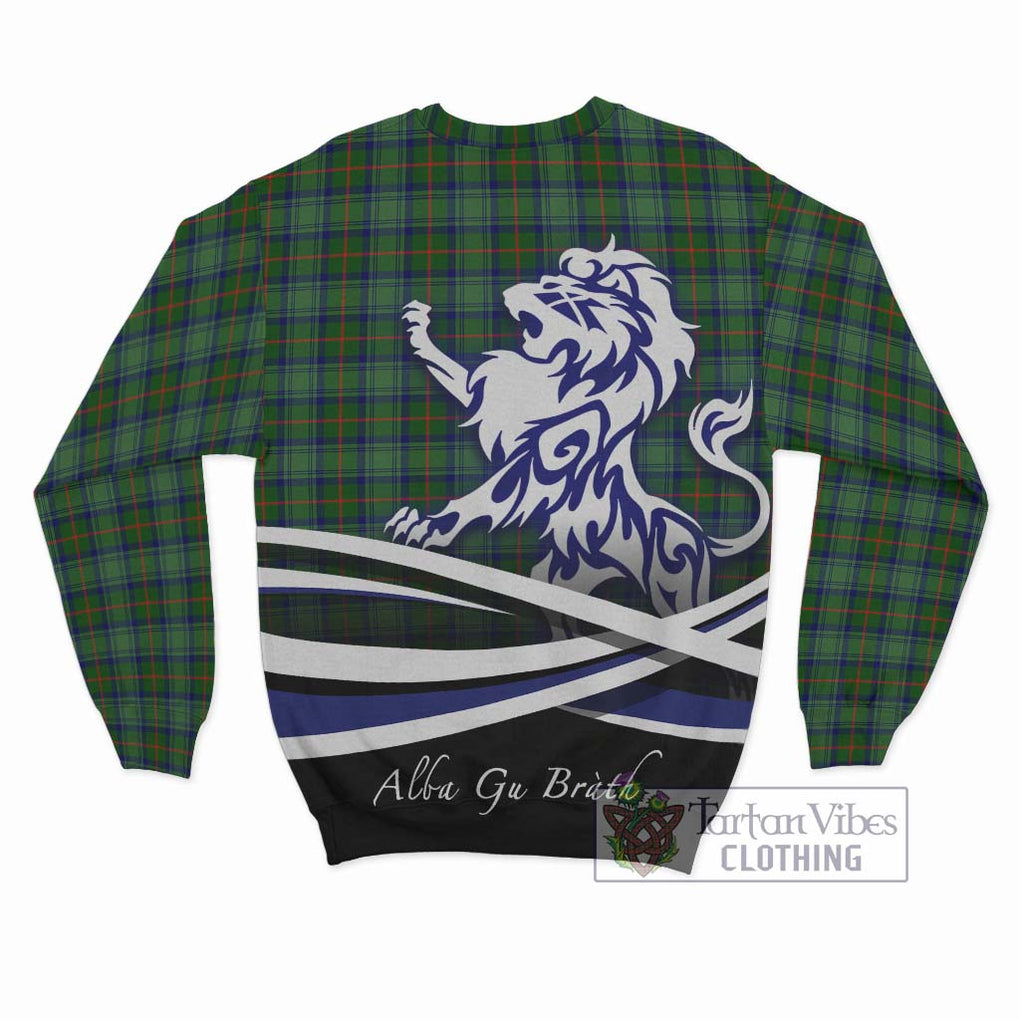 Cranstoun (Cranston) Tartan Sweatshirt with Alba Gu Brath Regal Lion Emblem - Tartan Vibes Clothing
