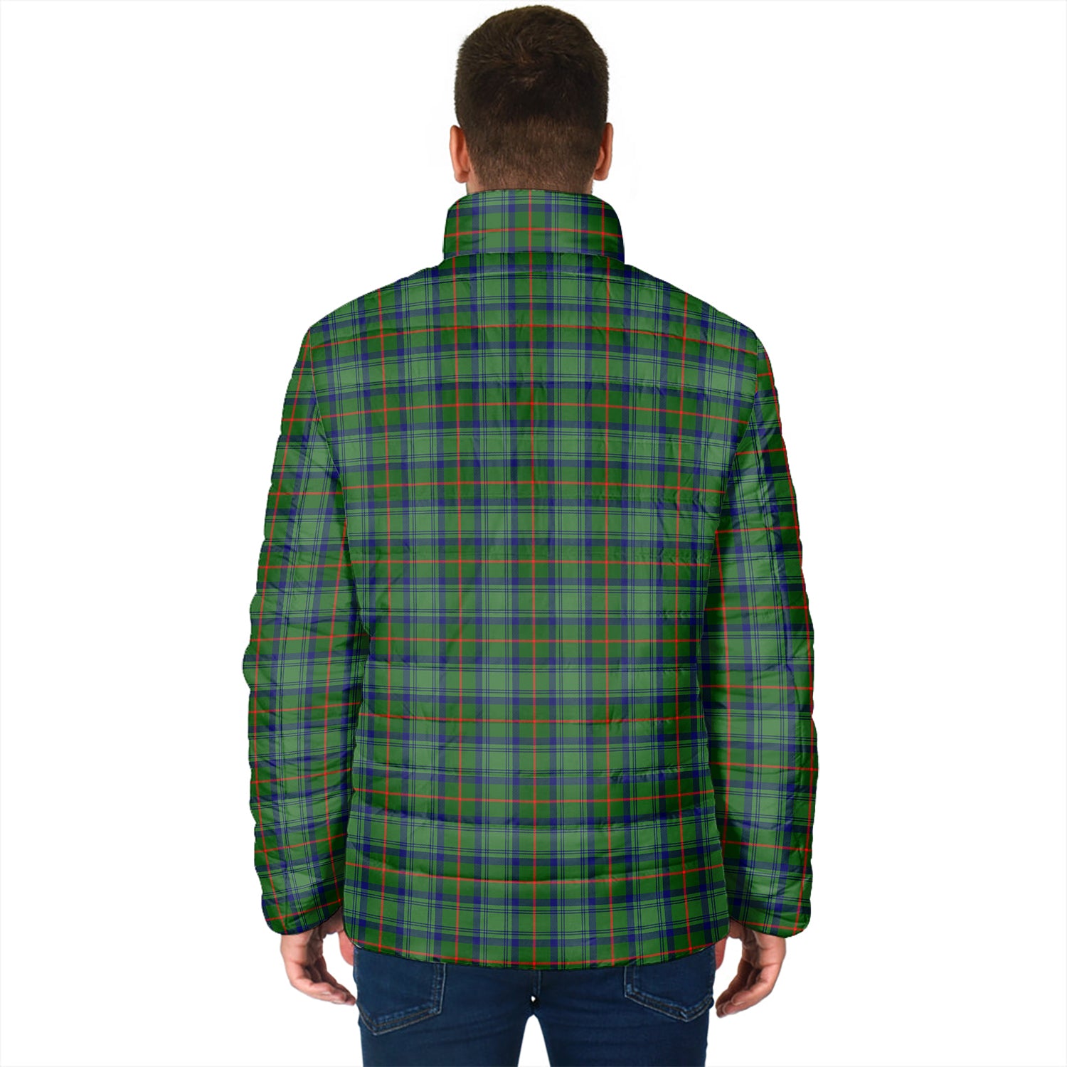 Cranstoun Tartan Padded Jacket with Family Crest - Tartanvibesclothing