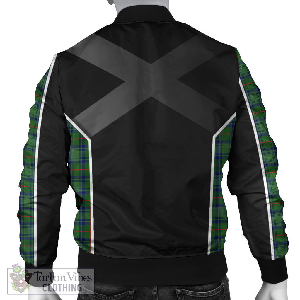 Cranstoun (Cranston) Tartan Bomber Jacket with Family Crest and Scottish Thistle Vibes Sport Style - Tartan Vibes Clothing