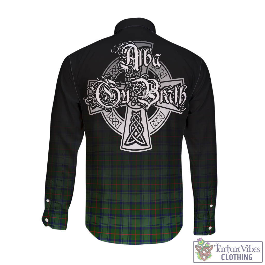Cranstoun (Cranston) Tartan Long Sleeve Button Up Featuring Alba Gu Brath Family Crest Celtic Inspired - Tartan Vibes Clothing