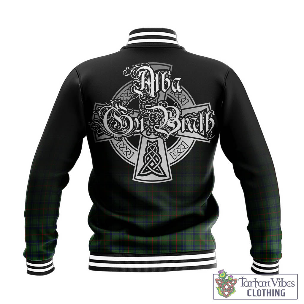 Cranstoun (Cranston) Tartan Baseball Jacket Featuring Alba Gu Brath Family Crest Celtic Inspired - Tartan Vibes Clothing