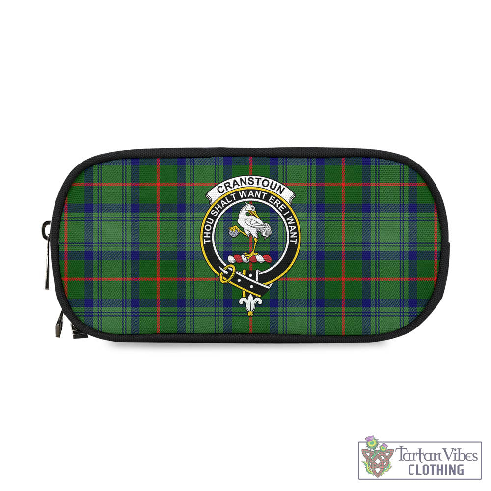 Cranstoun (Cranston) Tartan Pen and Pencil Case with Family Crest - Tartan Vibes Clothing