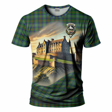 Cranstoun (Cranston) Tartan Family Crest T-Shirt with Scottish Ancient Castle Style Kid's Shirt - Tartan Vibes Clothing
