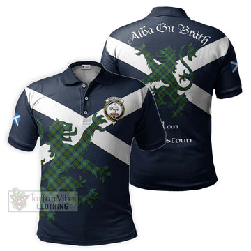 Cranstoun (Cranston) Tartan Lion Rampant Polo Shirt Proudly Display Your Heritage with Alba Gu Brath and Clan Name Kid - Tartan Vibes Clothing