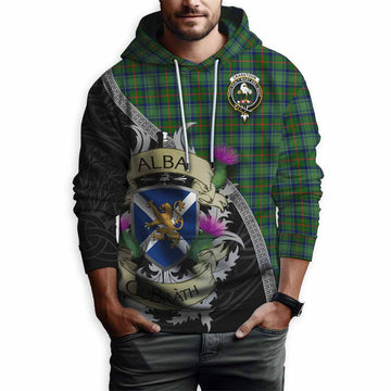 Cranstoun (Cranston) Tartan Family Crest Hoodie Lion Rampant Royal Thistle Shield Celtic Inspired Pullover Hoodie - Tartan Vibes Clothing