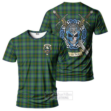Cranstoun (Cranston) Tartan T-Shirt with Family Crest Celtic Skull Style Kid's Shirt - Tartan Vibes Clothing