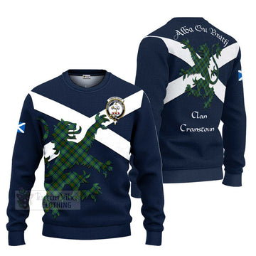 Cranstoun (Cranston) Tartan Lion Rampant Ugly Sweater Proudly Display Your Heritage with Alba Gu Brath and Clan Name Unisex - Tartan Vibes Clothing