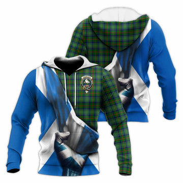 Cranstoun (Cranston) Tartan Knitted Hoodie with Family Crest Scotland Patriotic Style Unisex Knitted Pullover Hoodie - Tartan Vibes Clothing