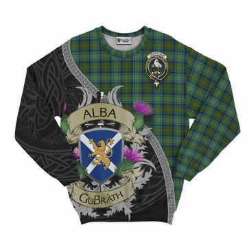 Cranstoun (Cranston) Tartan Family Crest Sweatshirt Lion Rampant Royal Thistle Shield Celtic Inspired Unisex - Tartan Vibes Clothing