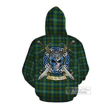 Cranstoun (Cranston) Tartan Cotton Hoodie with Family Crest Celtic Skull Style Pullover Hoodie - Tartan Vibes Clothing
