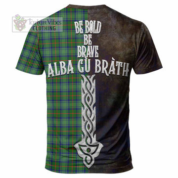 Cranstoun (Cranston) Tartan Family Crest T-Shirt Alba Gu Brath Be Brave Lion Ancient Style