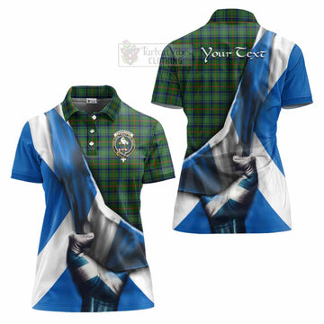 Cranstoun (Cranston) Tartan Women's Polo Shirt with Family Crest Scotland Patriotic Style - Tartan Vibes Clothing