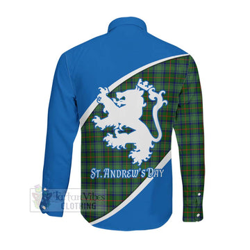 Cranstoun (Cranston) Family Crest Tartan Long Sleeve Button Shirt Celebrate Saint Andrew's Day in Style Men's Shirt - Tartan Vibes Clothing