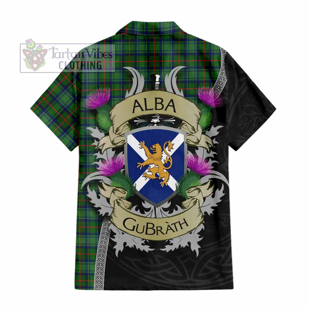 Cranstoun (Cranston) Tartan Family Crest Hawaiian Shirt Lion Rampant Royal Thistle Shield Celtic Inspired - Tartan Vibes Clothing
