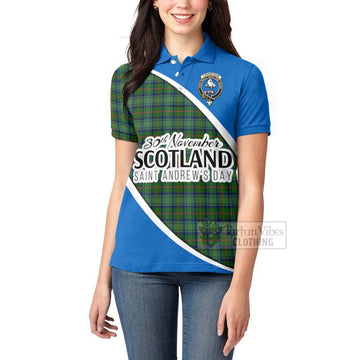 Cranstoun (Cranston) Family Crest Tartan Women's Polo Shirt Celebrate Saint Andrew's Day in Style - Tartan Vibes Clothing