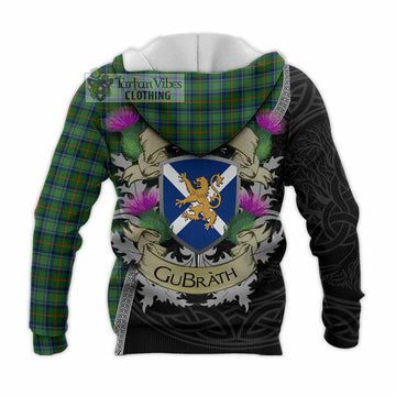 Cranstoun (Cranston) Tartan Family Crest Knitted Hoodie Lion Rampant Royal Thistle Shield Celtic Inspired - Tartan Vibes Clothing